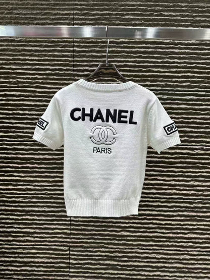 25fw Vintage 3D Embroidered Short Sleeve