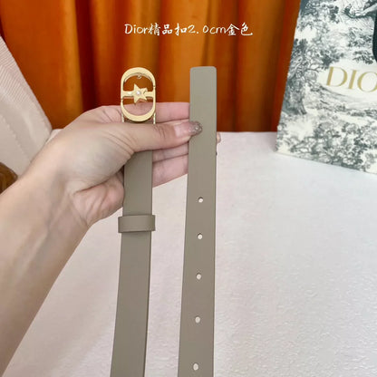 25fw Five pointed star pearl buckle belt