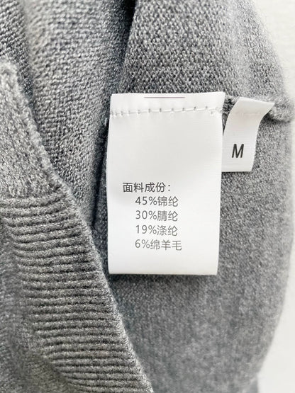 25fw Bow bright diamond knitted cardigan