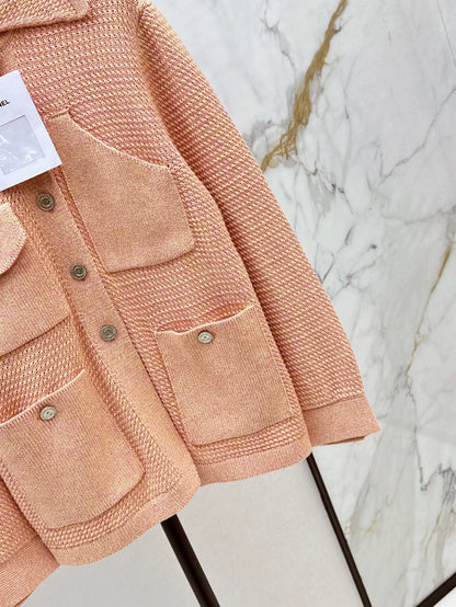 25fw Collar jacket knitted jacket