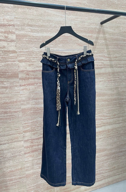 25fw Xiaoxiang lace hemp rope pants (vintage series)