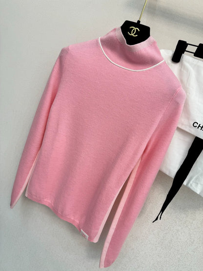 High necked woolen sweater