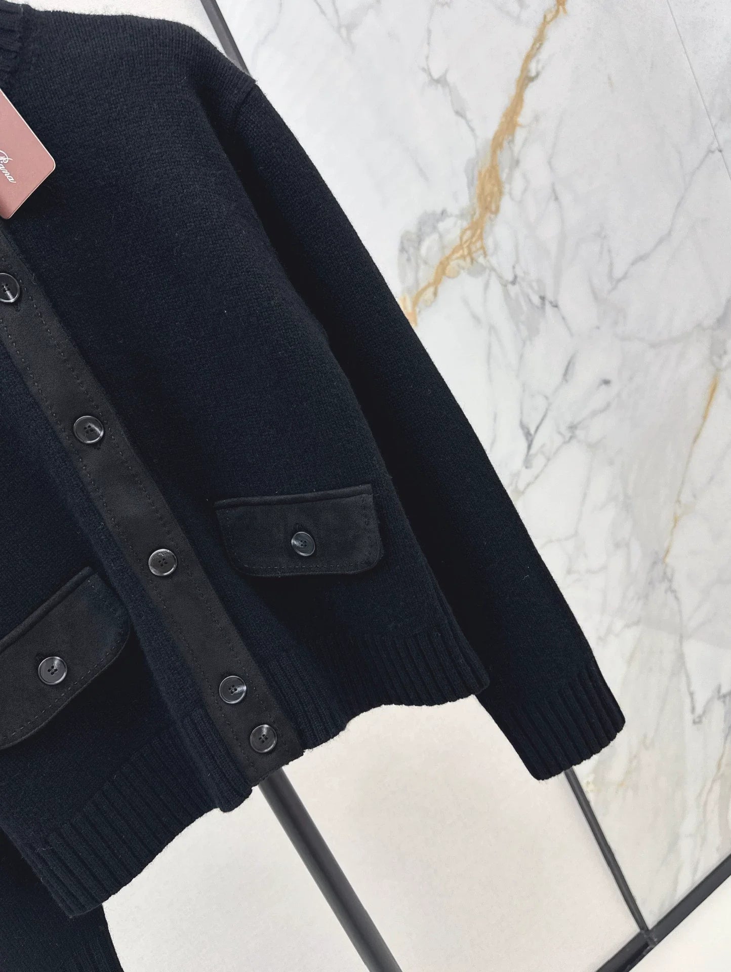 25fw new cashmere stand collar jacket