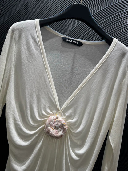 25fw V-neck top (vintage series)