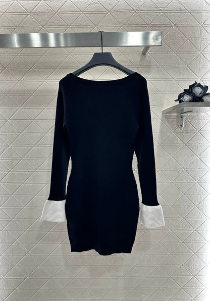 25fw 3D Butterfly Knot Camellia Knitted Skirt