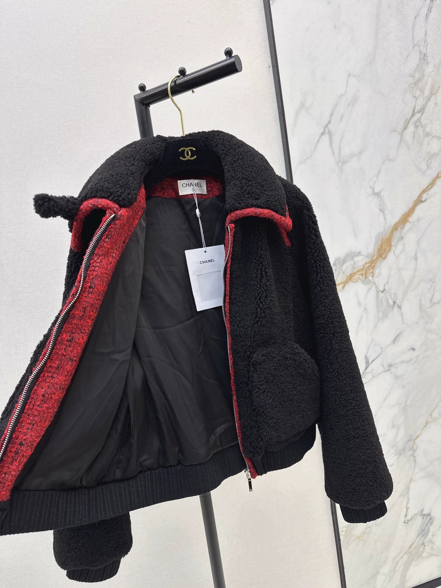 Particle velvet jacket jacket