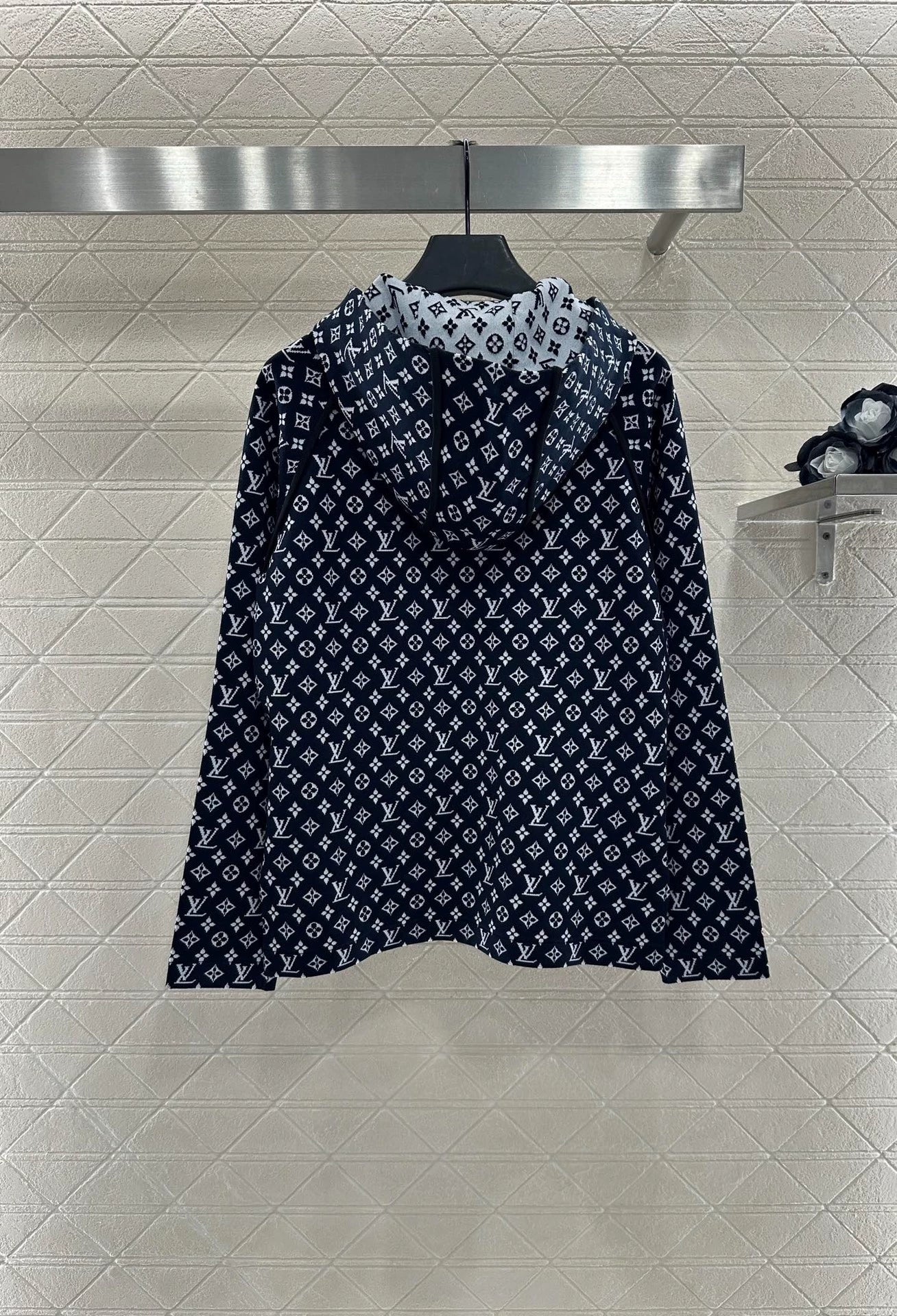 25fw Old flower hooded jacket