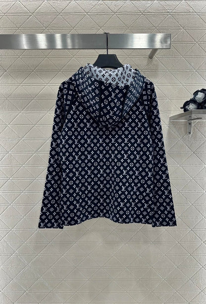 25fw Old flower hooded jacket