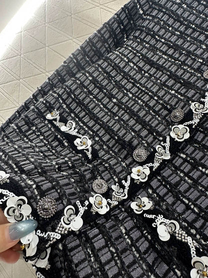 Sequin trimmed dress jacket