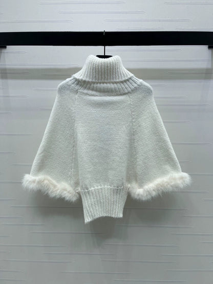 White high necked sweater
