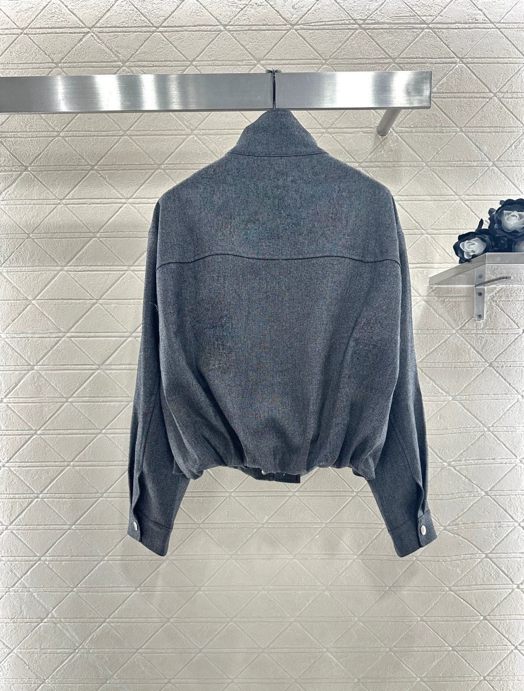 Structured Stand Collar Jacket