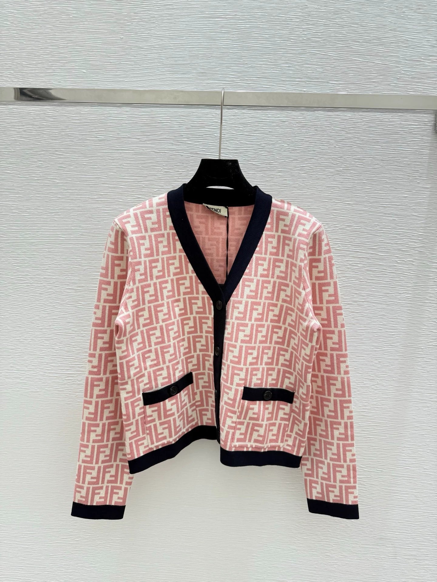 25fw Old flower knitted cardigan