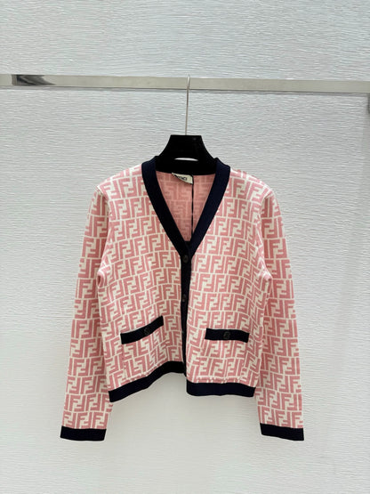 25fw Old flower knitted cardigan