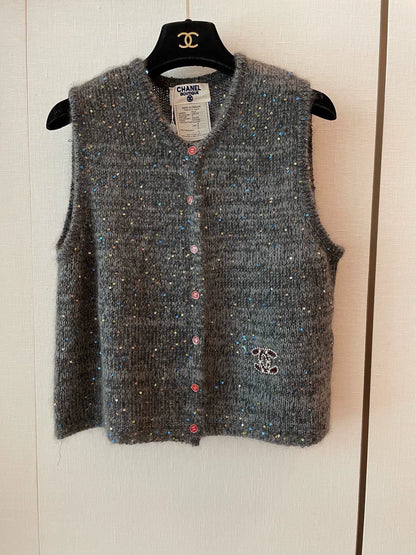 25fw Colorful pearl vest（Medieval Series）