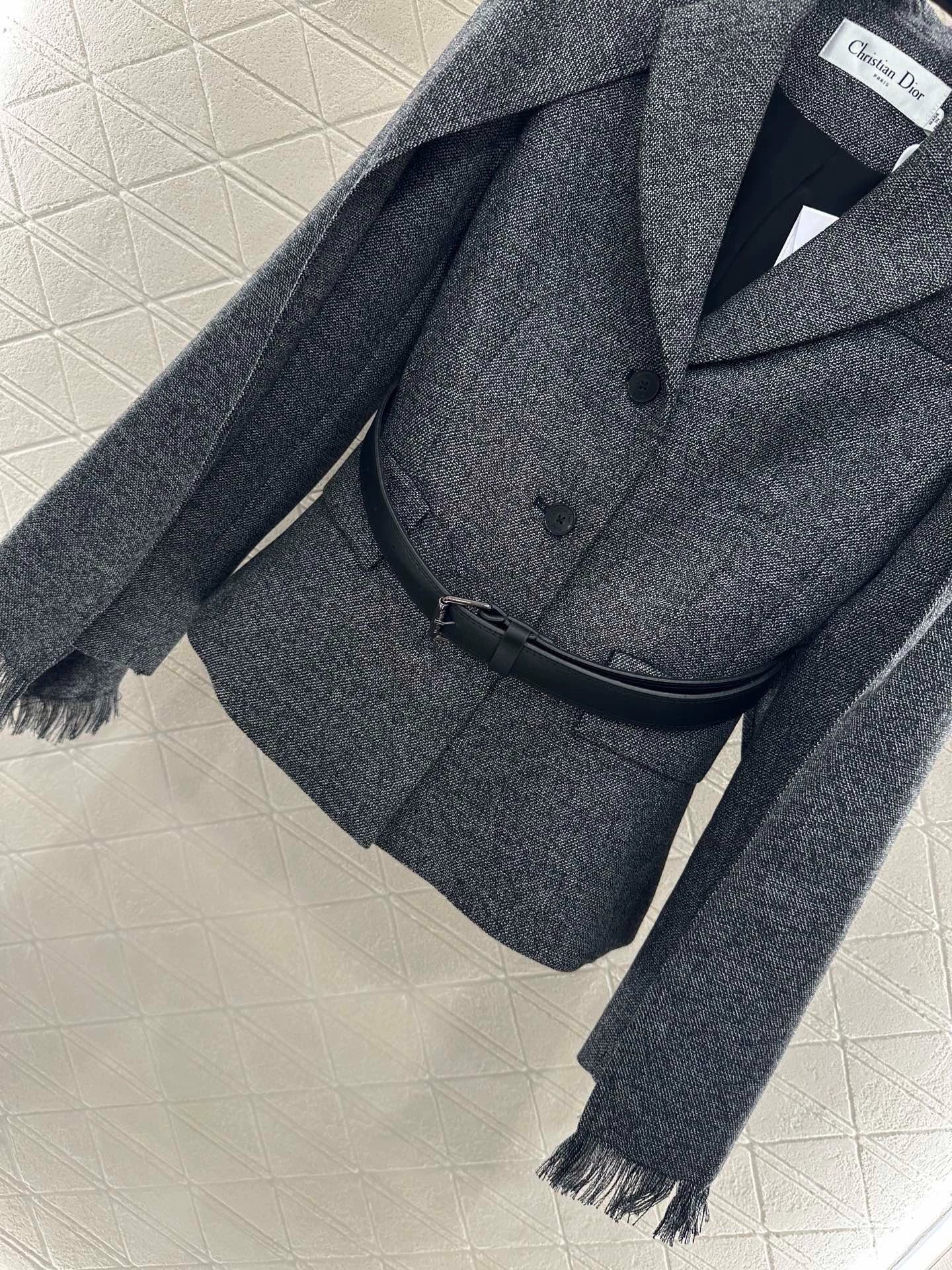 25fw Shawl lapel waistband suit multiple piece set