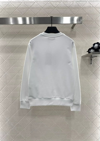 25fw Round neck letter contrasting hoodie