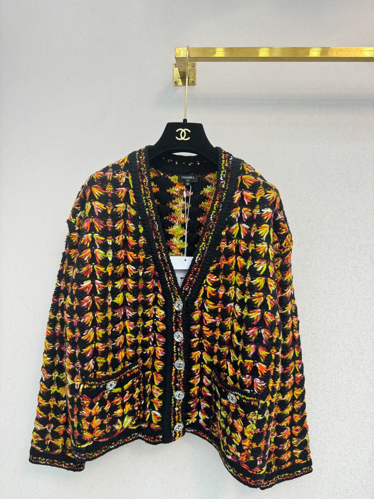 Colorful Knitted Cardigan