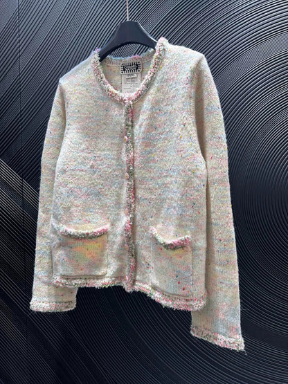 Colorful lace cardigan