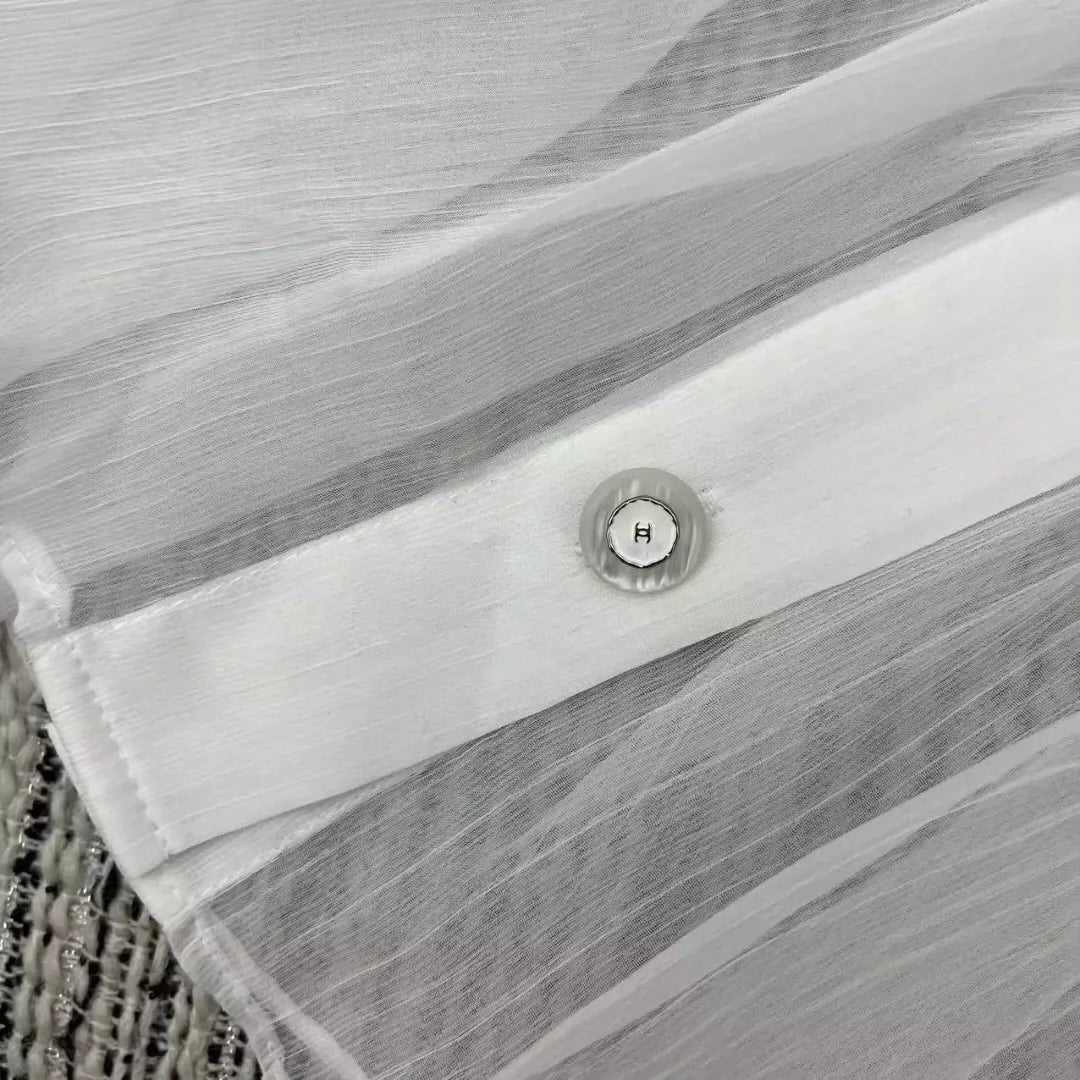 25 Early Spring and Summer New Ruffle Chiffon Shirt