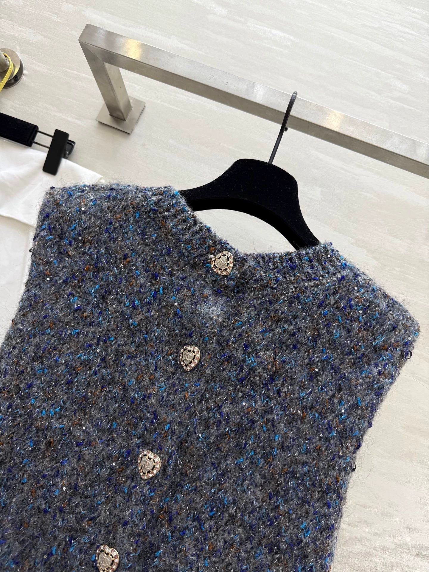 25fw Colorful reversible vest