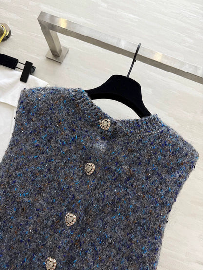 25fw Colorful reversible vest