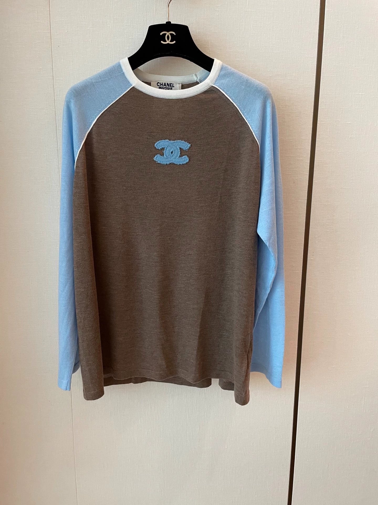 25fw New color blocked long sleeves