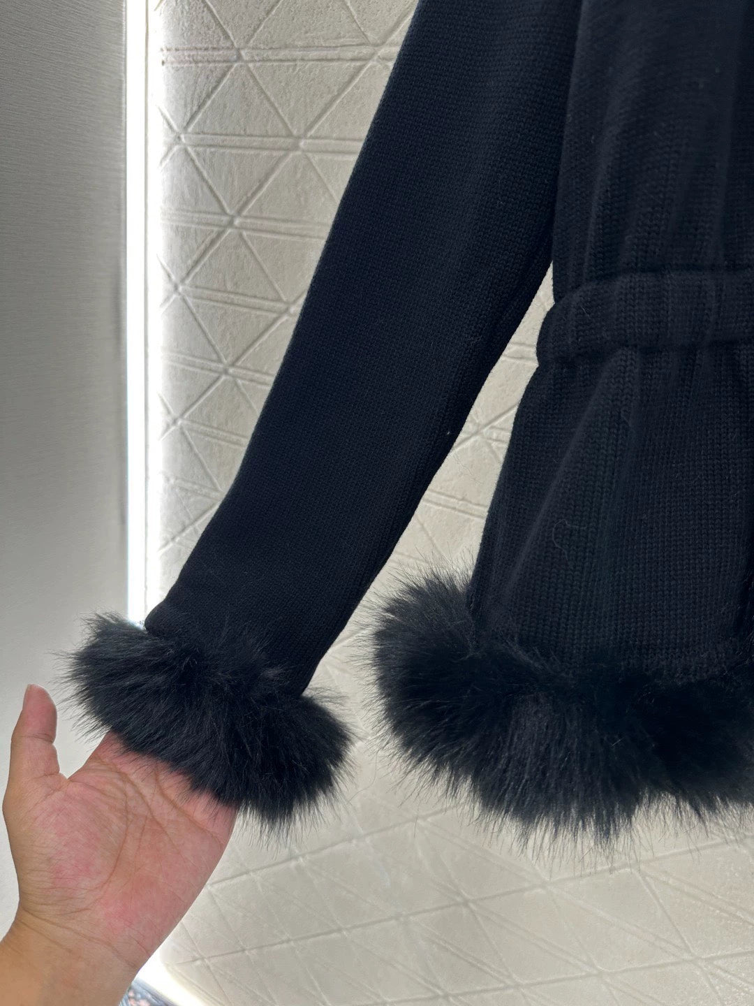 Knitted cardigan jacket