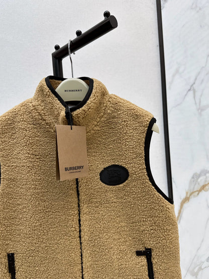 25fw Polar fleece stand collar vest