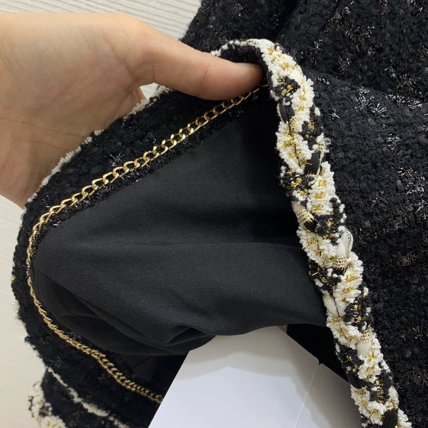 25fw Silver silk woven blended jacket