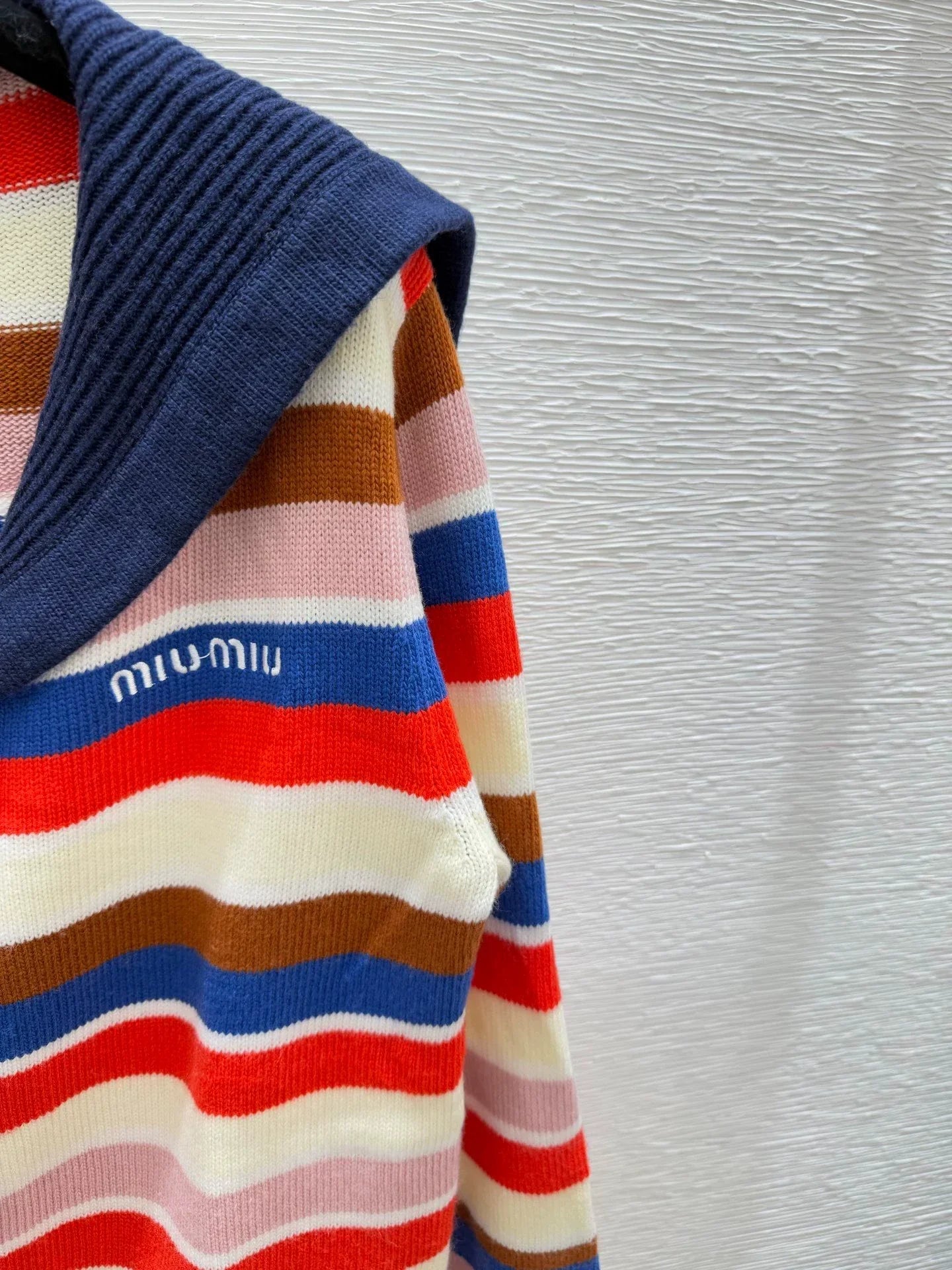 25fw Striped knitted cardigan