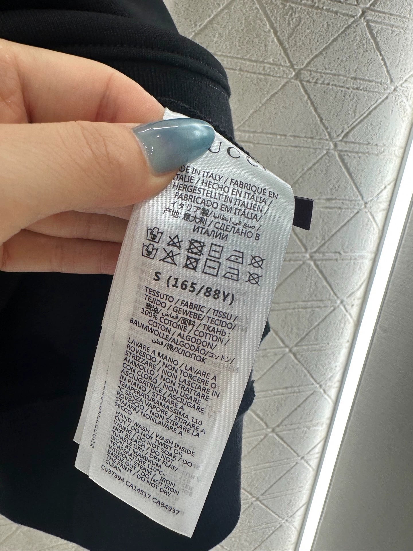 25fw Round neck three-dimensional logo hoodie