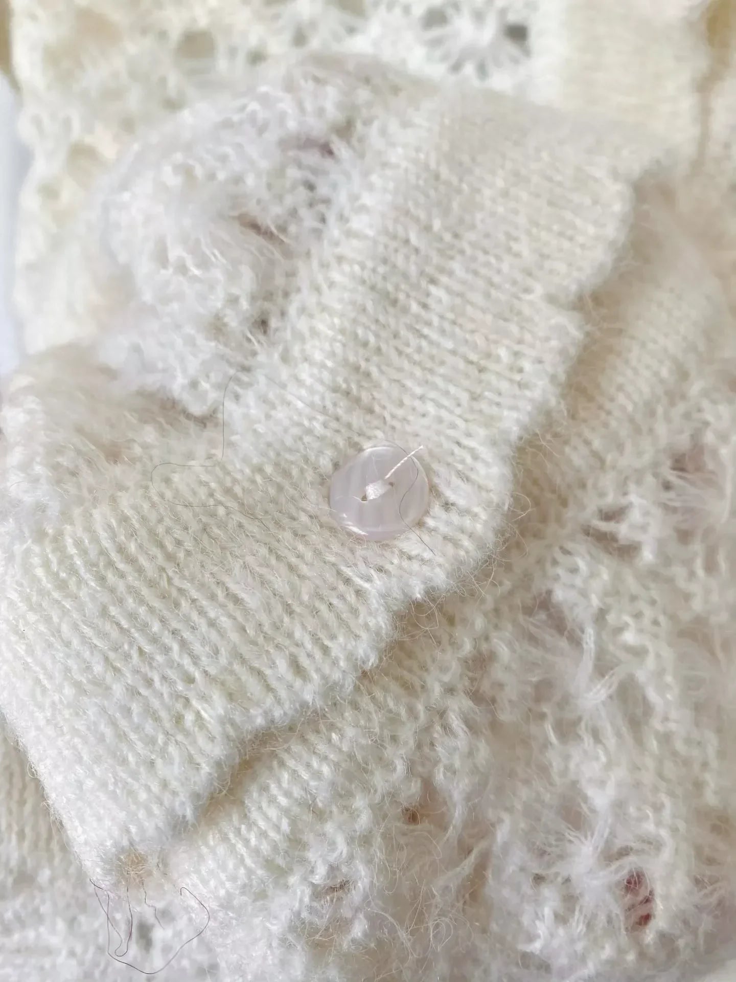 25fw Hollow knit cardigan