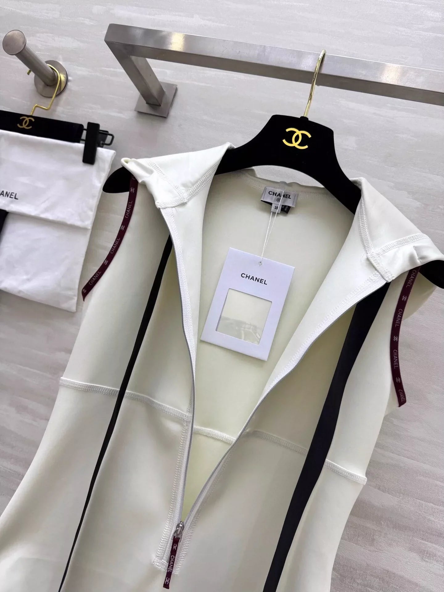 25 New Hooded Zipper One-piece Tankini Swimsuit