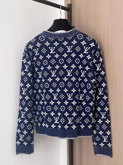 25fw Old flower chain sweater