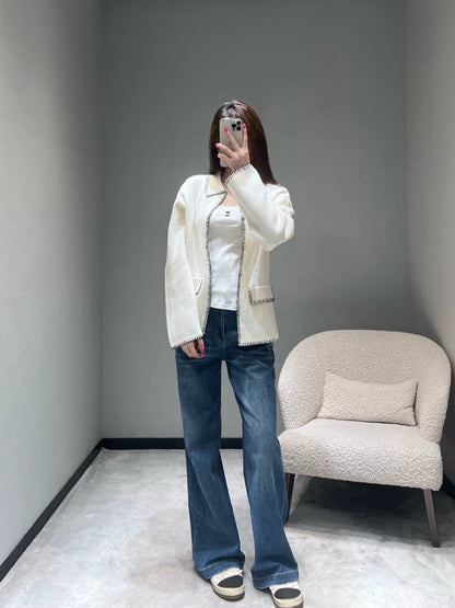 Turnover Xiaoxiang cardigan