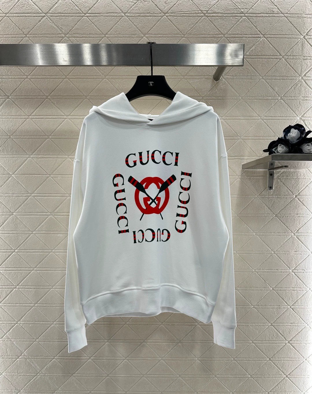 25fw Hooded letter hoodie