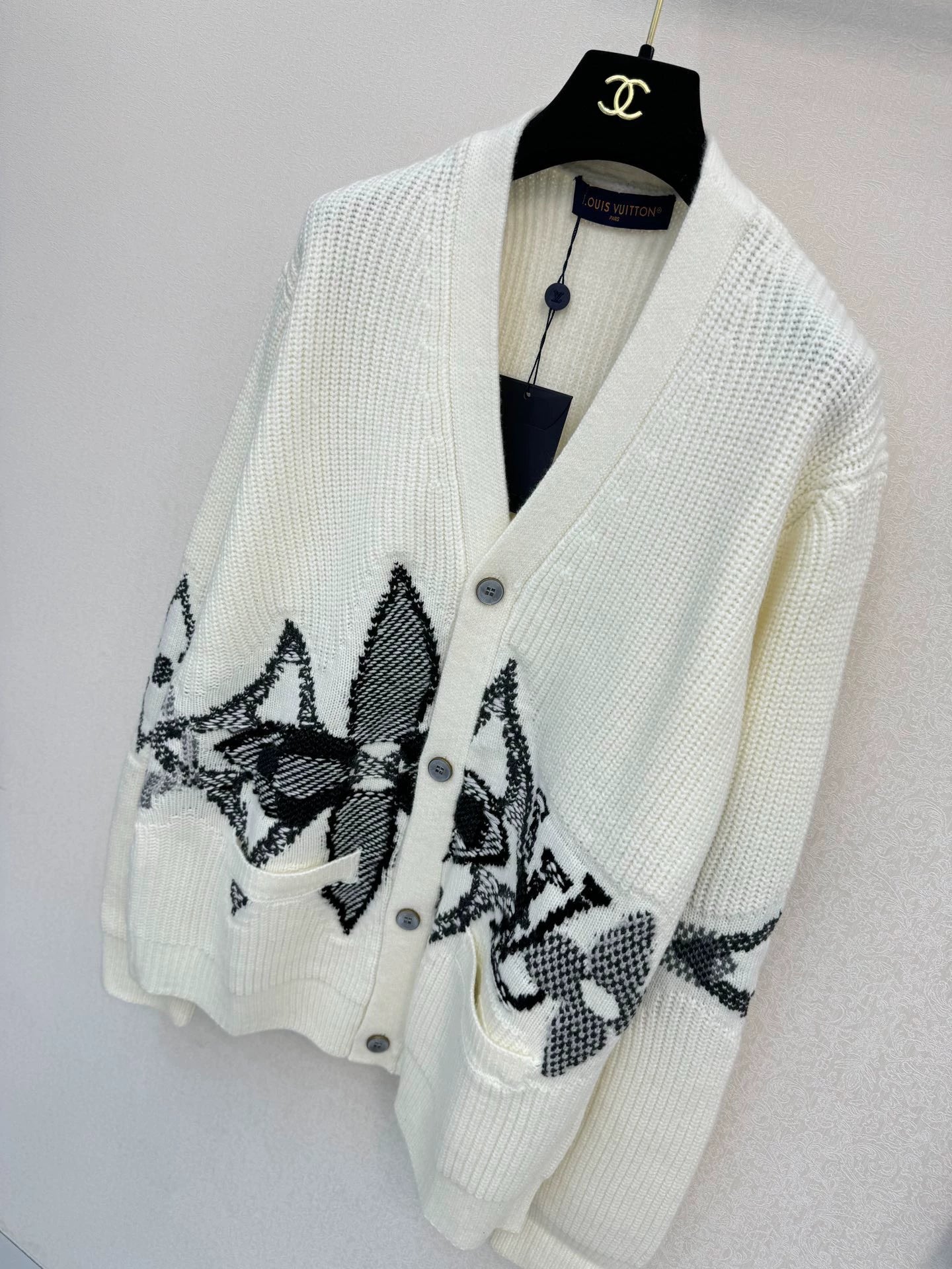 Skiing series knitted cardigan