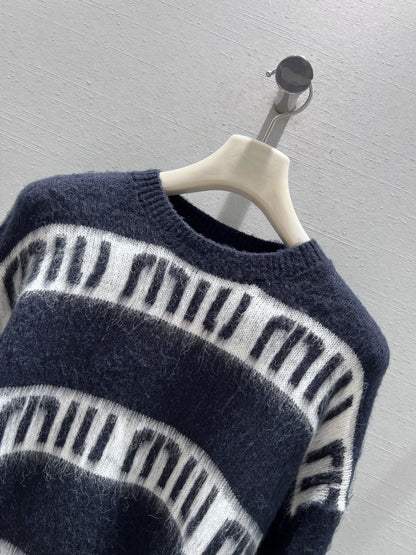 25FW mohair letter sweater