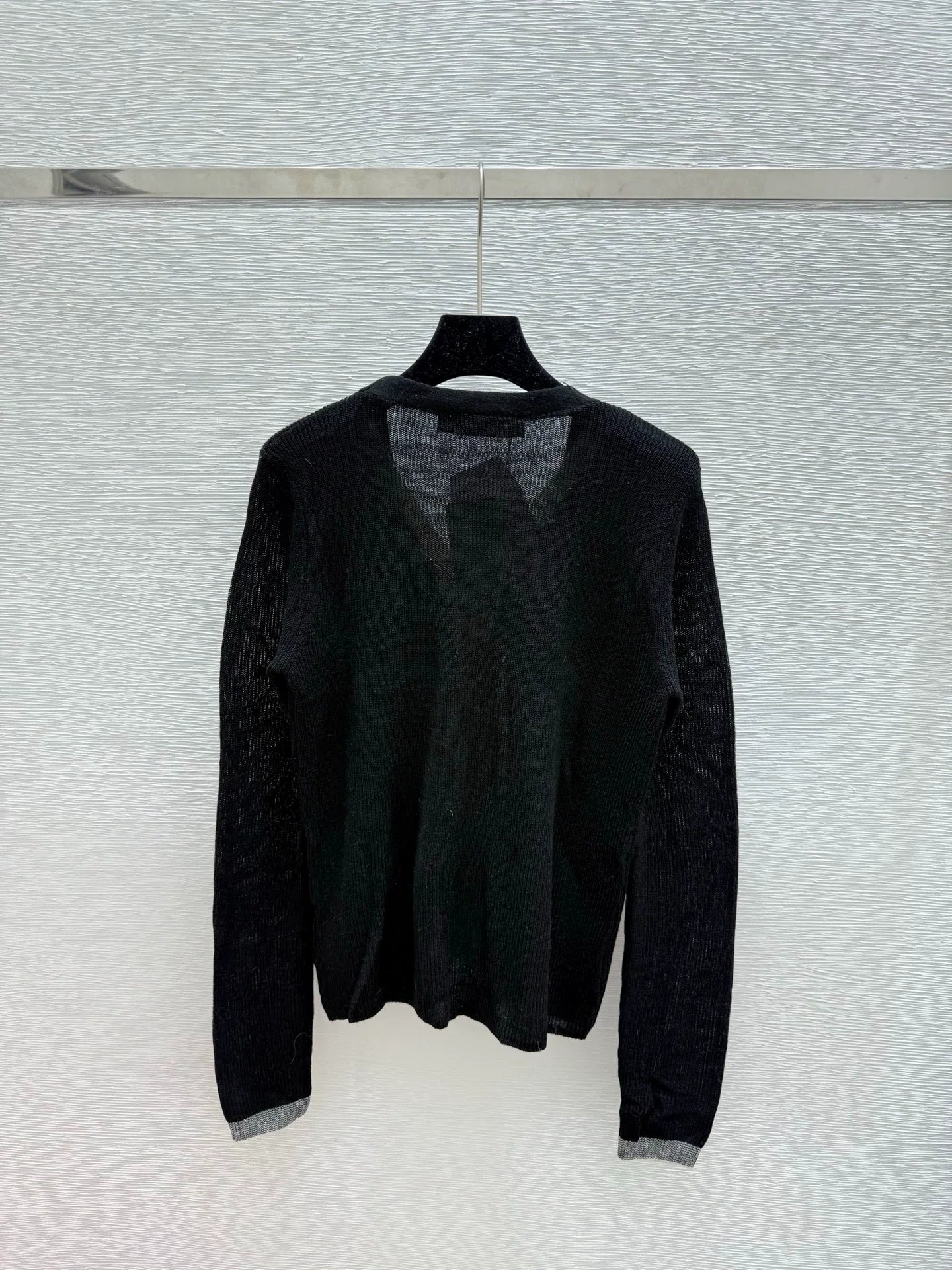 25fw Fake two knitted cardigans