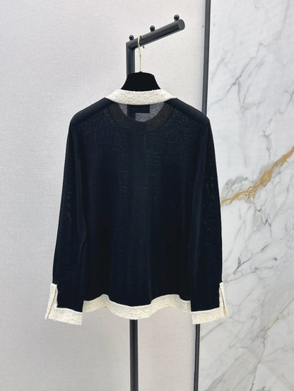 2025 Knitted long sleeved top