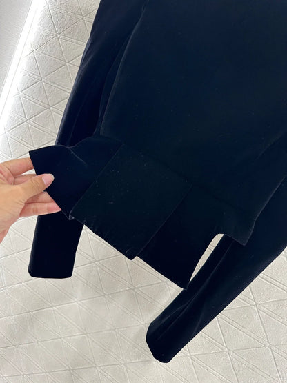 25fw Square neck bubble sleeve top