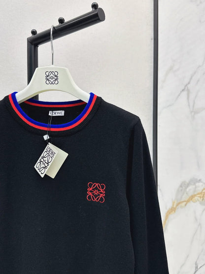 25fw Embroidered Knitted Sweater