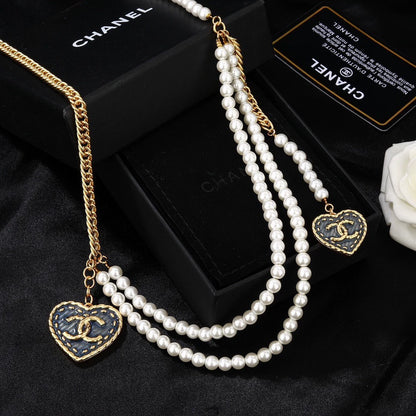 Double C new heart-shaped waist chain