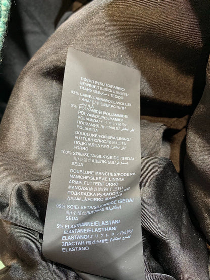 25fw Turquoise green tweed waist cinching jacket（Medieval Series）