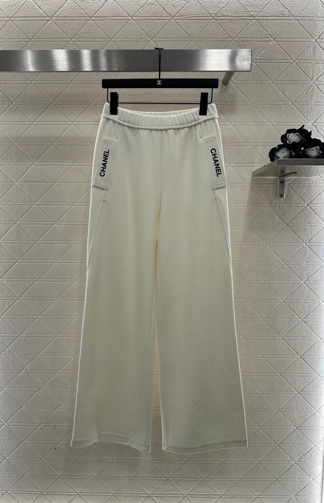 High waisted wide leg pants