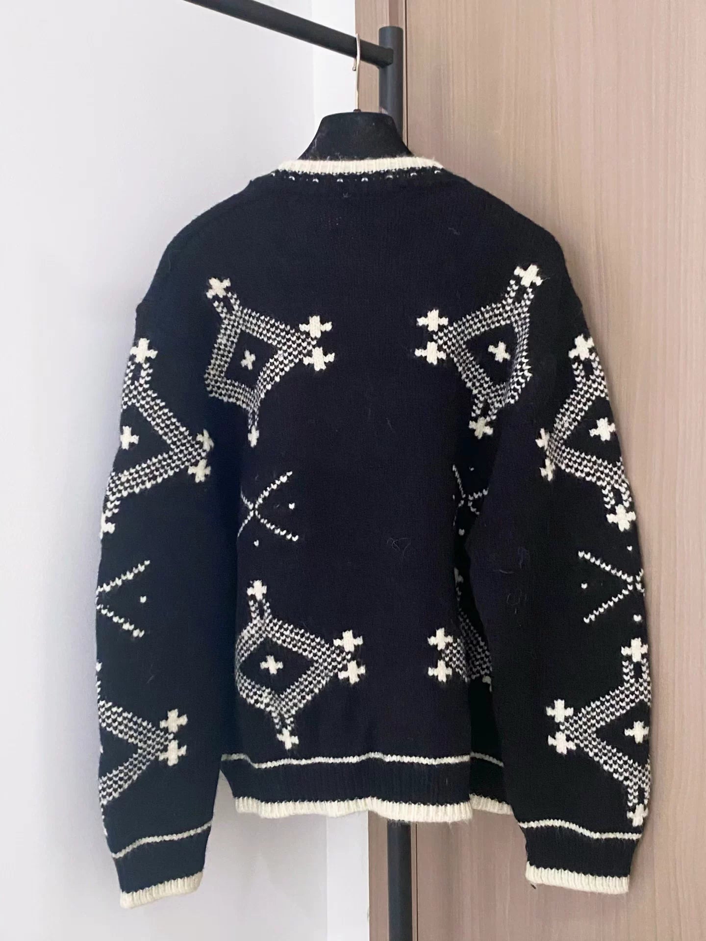 25fw Two-color cardigan