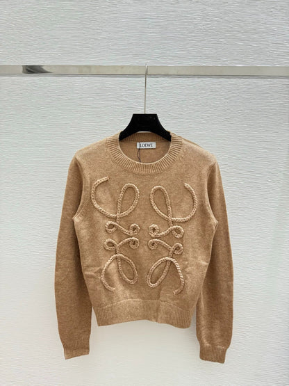 25fw Letter jacquard sweater