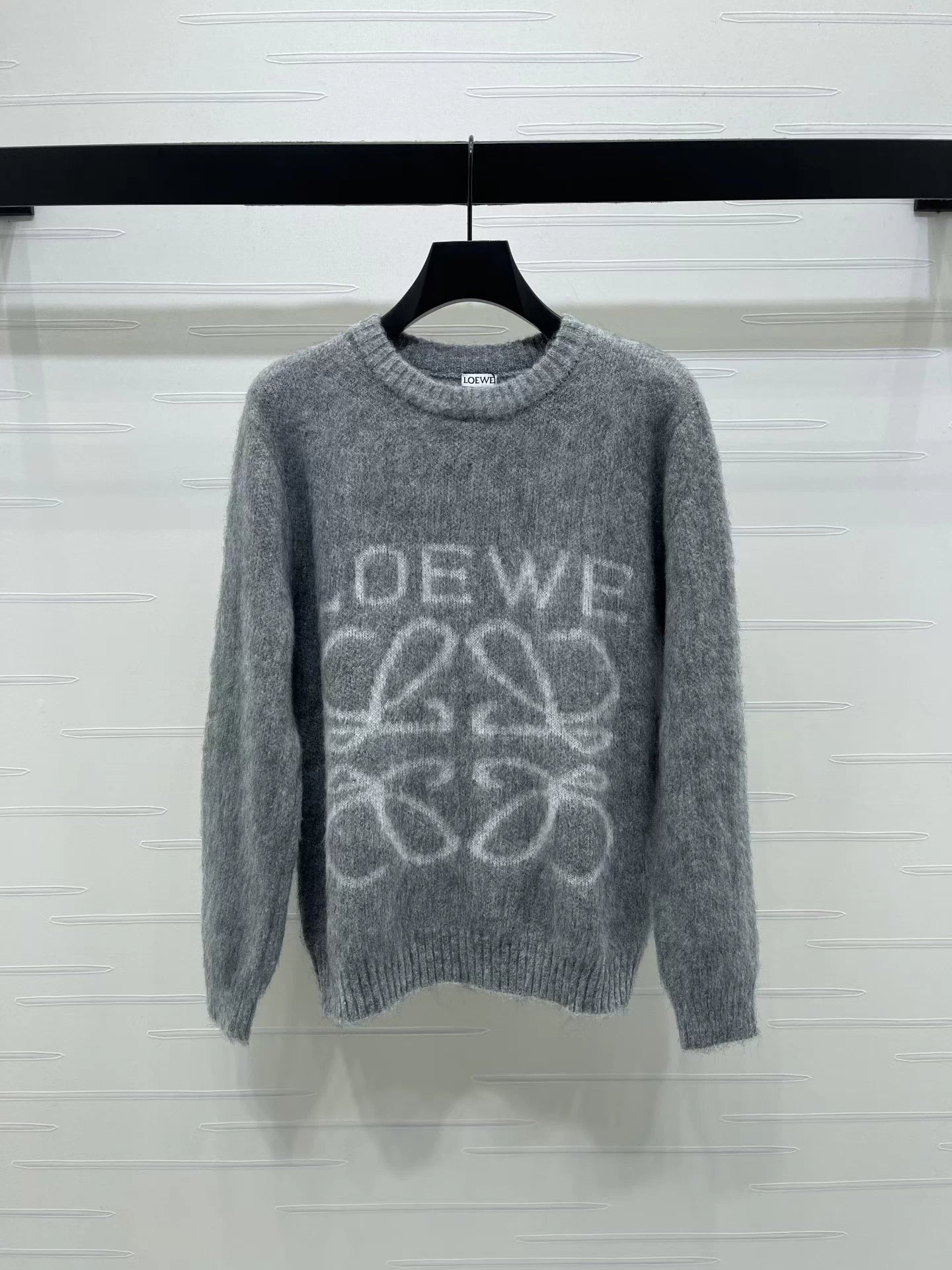 Jacquard knitted pullover sweater