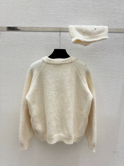 25fw Pearl knitted cardigan