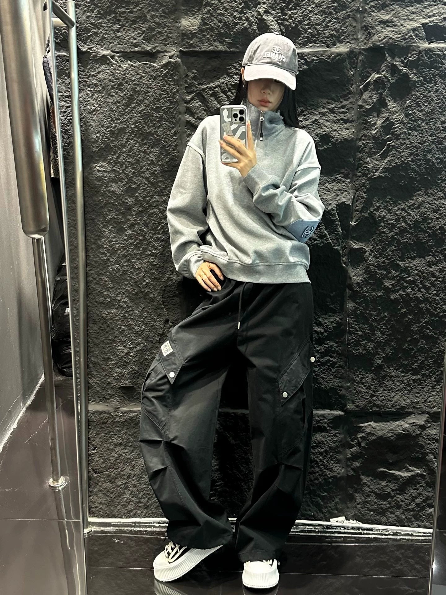 Cowboy patchwork stand collar guard